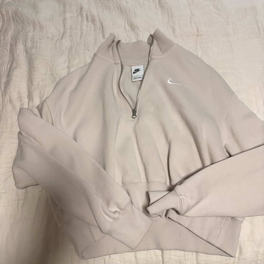 Nike Women's Sportswear Phoenix Fleece Oversized 1/2-Zip Crop Sweatshirt